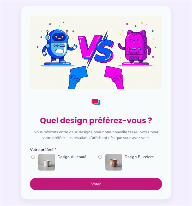 Quel design préférez-vous ?
